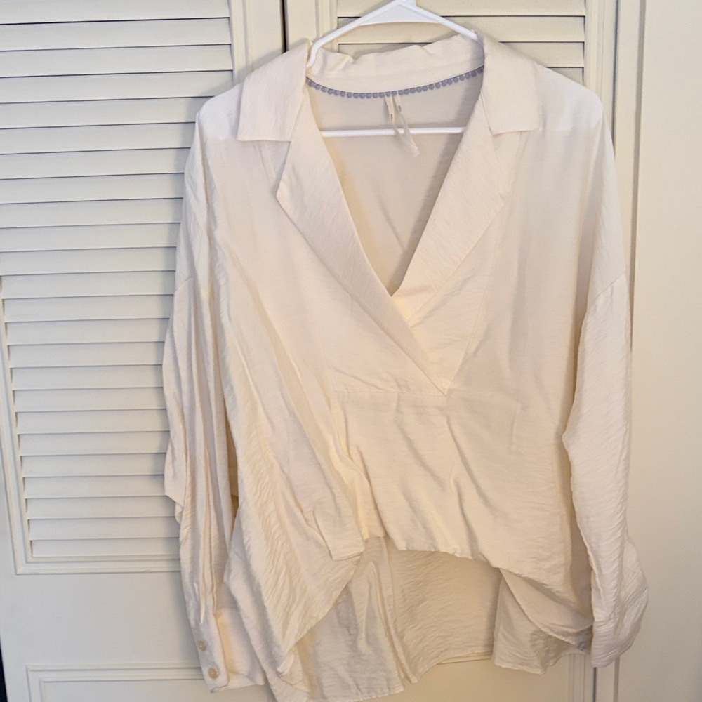 Anthropologie Cream Blouse
